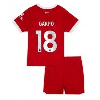 Liverpool Cody Gakpo #18 Replica Home Minikit 2023-24 Short Sleeve (+ pants)